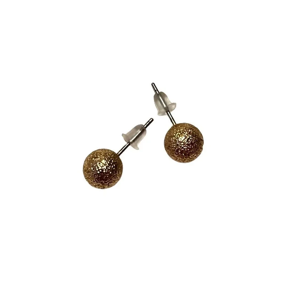 🤯5/$25🤯 Dainty Gold Tone Ball Stud Earrings